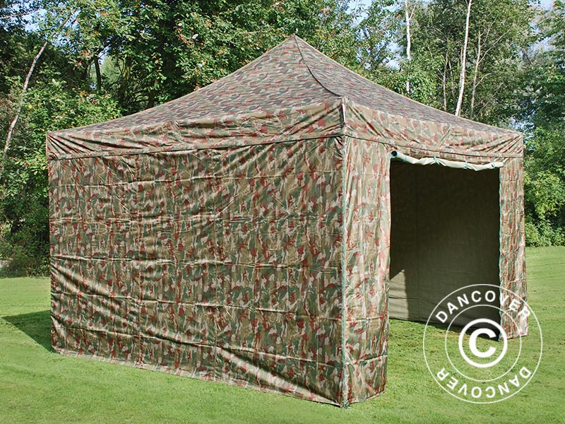 Quick-up telt FleXtents PRO 4x4m Kamuflasje, inkl. 4 sider - Image 15