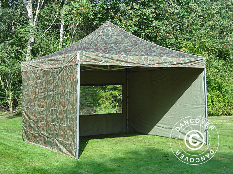 Quick-up telt FleXtents PRO 4x4m Kamuflasje, inkl. 4 sider - Image 17
