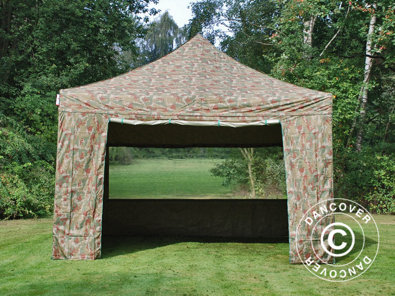 Quick-up telt FleXtents PRO 4x4m Kamuflasje, inkl. 4 sider - Image 4