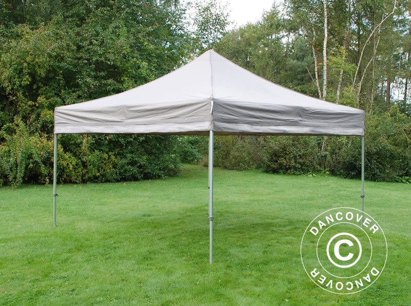 Quick-up telt FleXtents PRO 4x4m Latte, inkl. 4 dekorative gardiner - Image 7