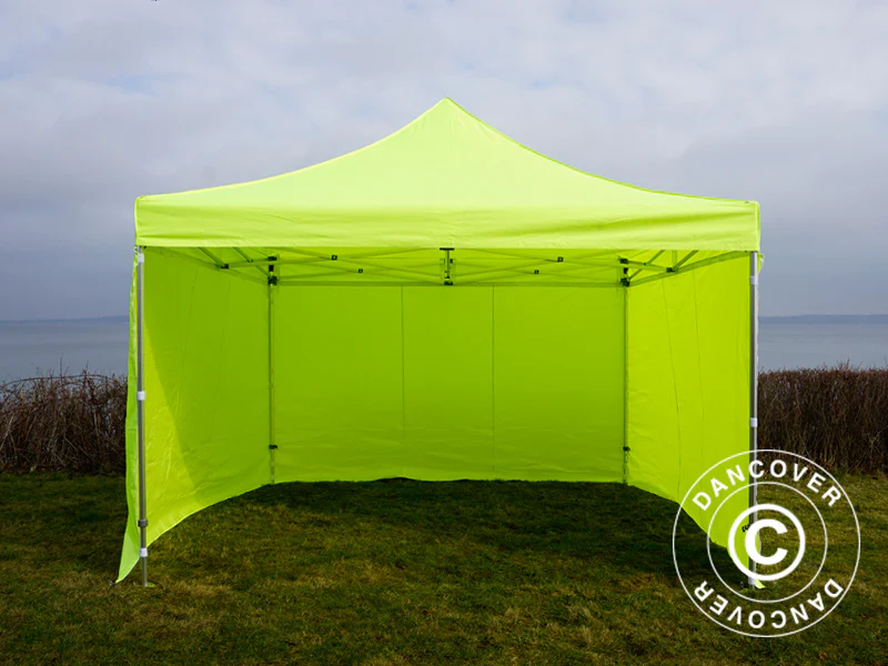 Quick-up telt FleXtents PRO 4x4m Neongul/grønn, inkl. 4 sider - Image 13