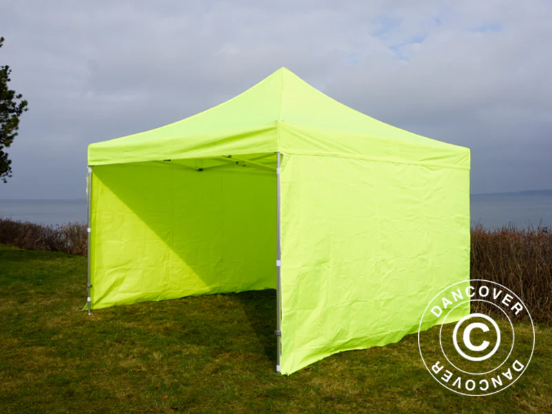 Quick-up telt FleXtents PRO 4x4m Neongul/grønn, inkl. 4 sider - Image 15
