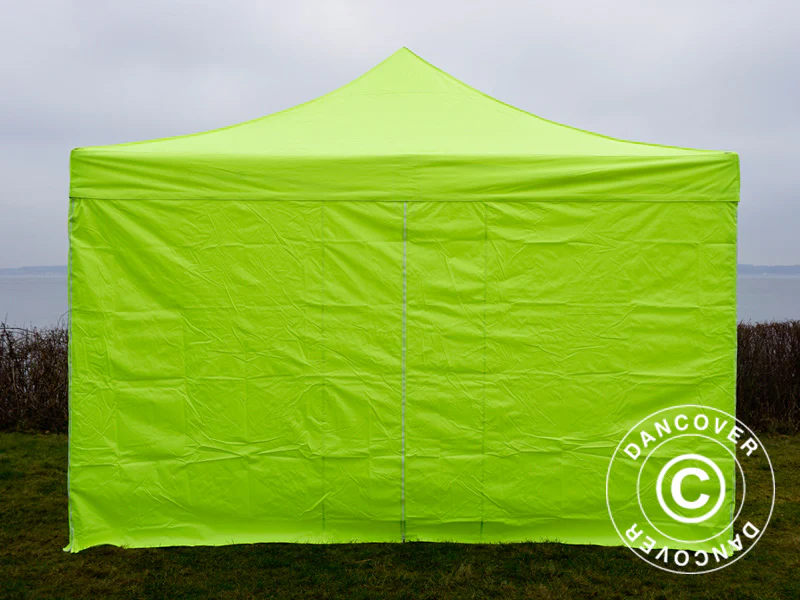 Quick-up telt FleXtents PRO 4x4m Neongul/grønn, inkl. 4 sider - Image 2