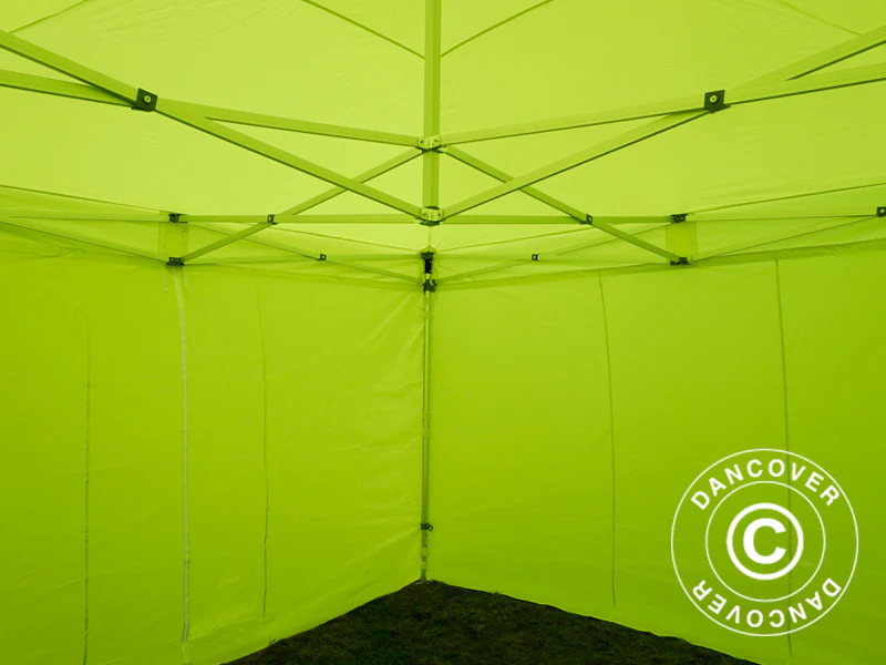 Quick-up telt FleXtents PRO 4x4m Neongul/grønn, inkl. 4 sider - Image 24