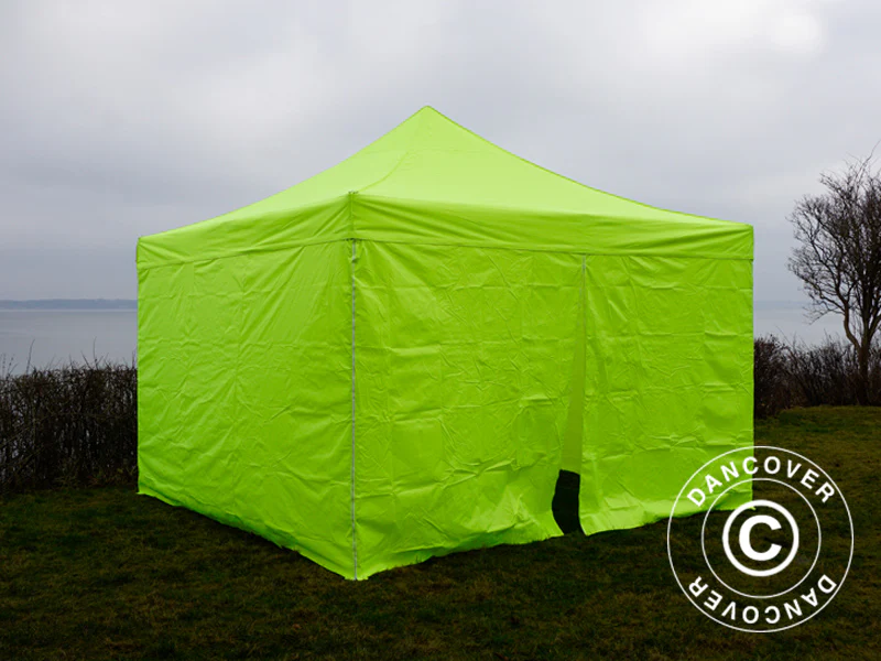 Quick-up telt FleXtents PRO 4x4m Neongul/grønn, inkl. 4 sider - Image 6