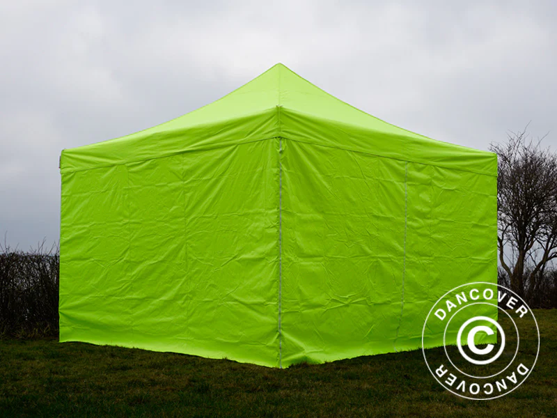 Quick-up telt FleXtents PRO 4x4m Neongul/grønn, inkl. 4 sider - Image 8