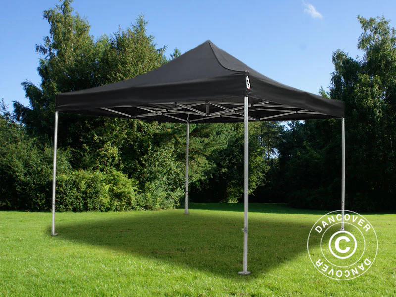 Quick-up telt FleXtents PRO 4x4m Svart, Flammehemmende - Image 3
