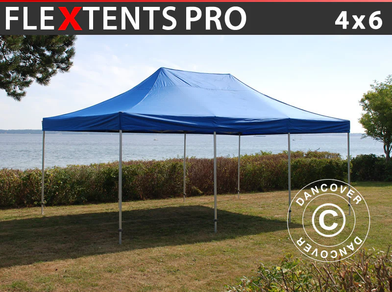 Quick-up telt FleXtents PRO 4x6m Blå
