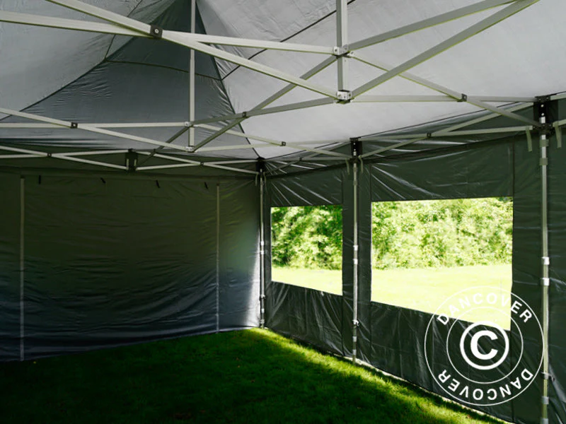 Quick-up telt FleXtents PRO 4x6m Grå, inkl. 8 sider - Image 3