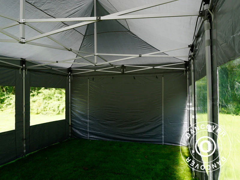 Quick-up telt FleXtents PRO 4x6m Grå, inkl. 8 sider - Image 33