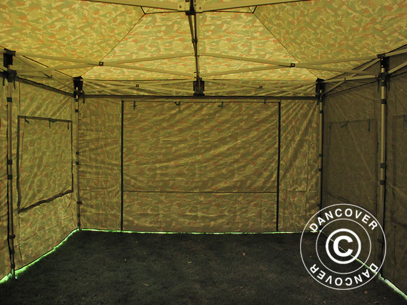 Quick-up telt FleXtents PRO 4x6m Kamuflasje, inkl. 8 sider - Image 19