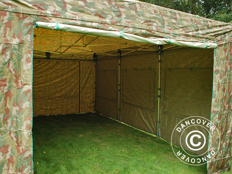 Quick-up telt FleXtents PRO 4x6m Kamuflasje, inkl. 8 sider - Image 20