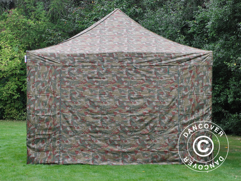 Quick-up telt FleXtents PRO 4x6m Kamuflasje, inkl. 8 sider - Image 3