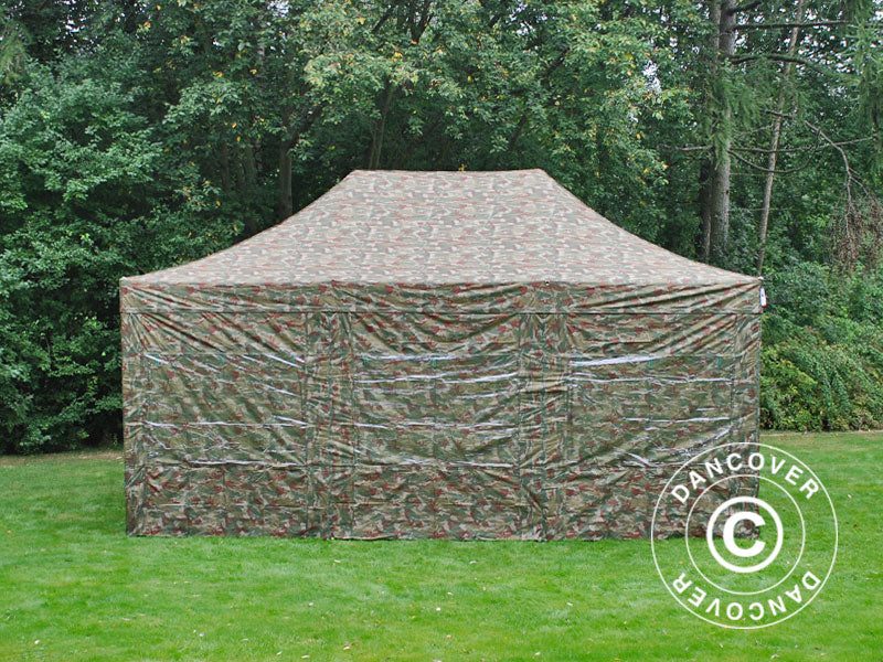 Quick-up telt FleXtents PRO 4x6m Kamuflasje, inkl. 8 sider - Image 7