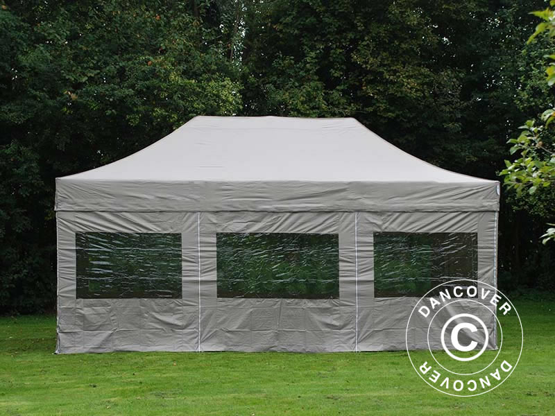 Quick-up telt FleXtents PRO 4x6m Latte, inkl. 8 sider - Image 2