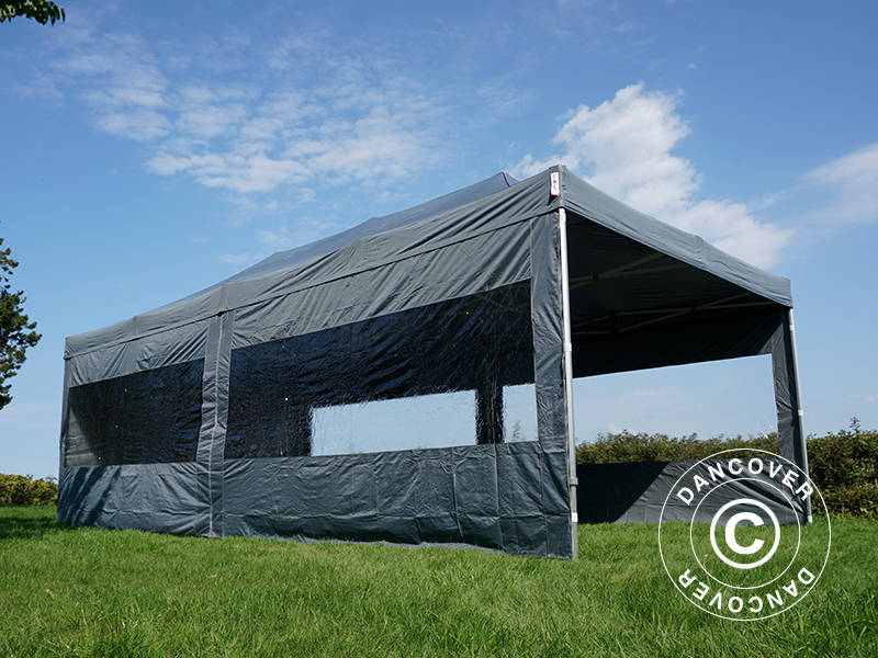 Quick-up telt FleXtents PRO 4x8m Grå, inkl. 6 sider - Image 14