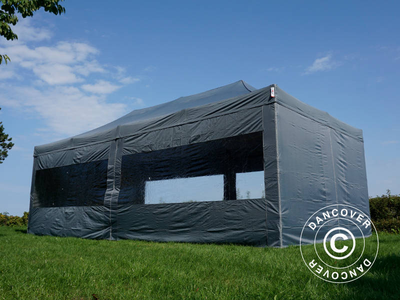 Quick-up telt FleXtents PRO 4x8m Grå, inkl. 6 sider - Image 18
