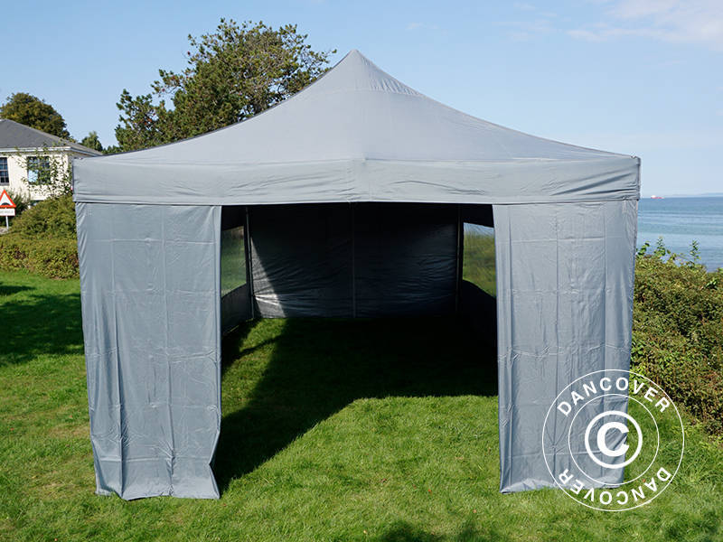 Quick-up telt FleXtents PRO 4x8m Grå, inkl. 6 sider - Image 32