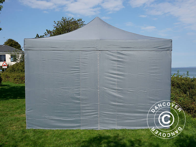 Quick-up telt FleXtents PRO 4x8m Grå, inkl. 6 sider - Image 5