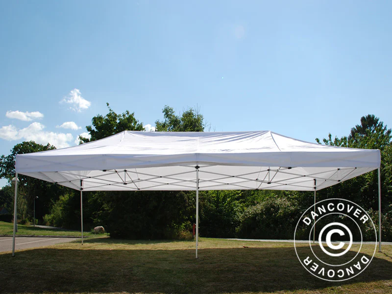 Quick-up telt FleXtents PRO 4x8m Hvit, Flammehemmende inkl. 6 sider - Image 9
