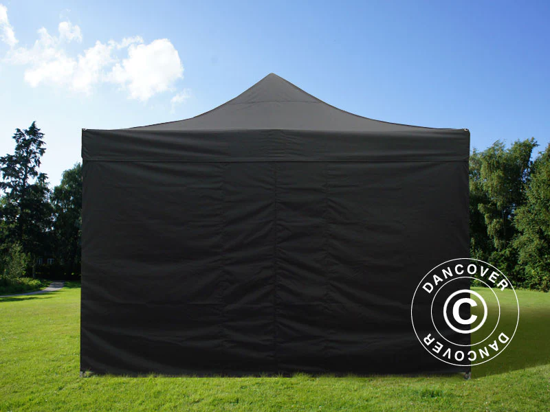 Quick-up telt FleXtents PRO 4x8m Svart, inkl. 6 sider - Image 4
