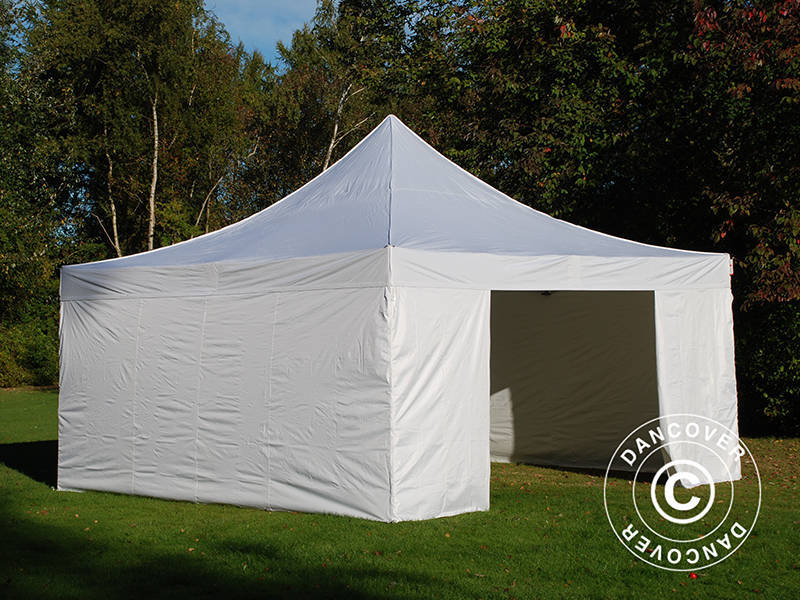 Quick-up telt FleXtents PRO 5x5m Hvit, inkl. 4 sider - Image 3