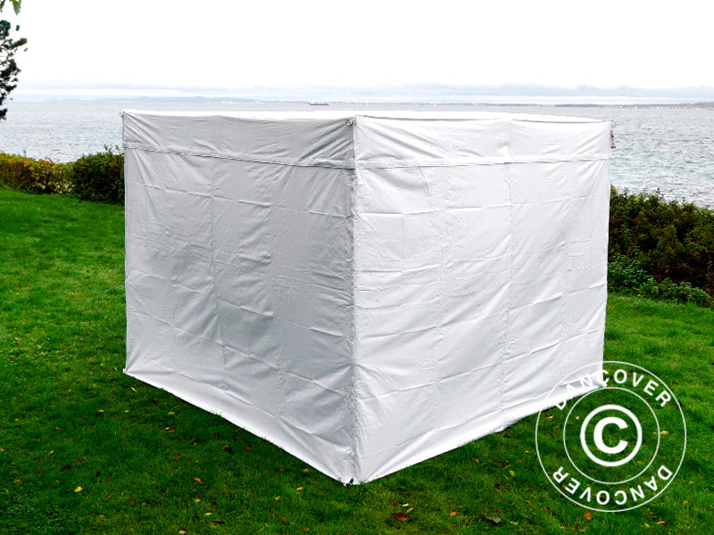 Quick-up telt FleXtents® PRO Exhibition m/sidevegger, 3x3m, hvit, flammehemmende - Image 10