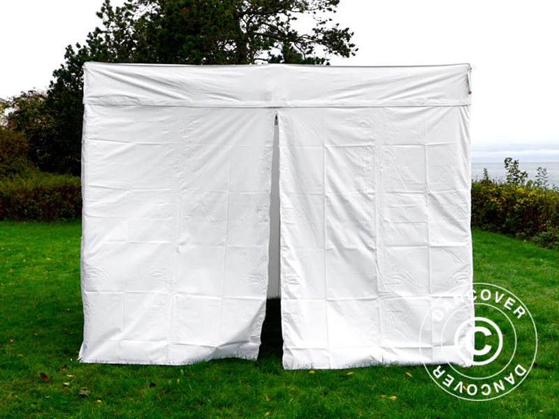Quick-up telt FleXtents® PRO Exhibition m/sidevegger, 3x3m, hvit, flammehemmende - Image 8