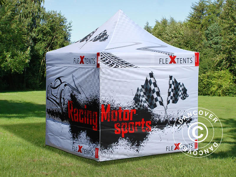 Quick-up telt FleXtents PRO med full digital trykk, 2x2m, inkl. 4 sider - Image 4