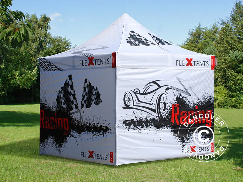 Quick-up telt FleXtents PRO med full digital trykk, 3x3m, inkl. 4 sider - Image 5
