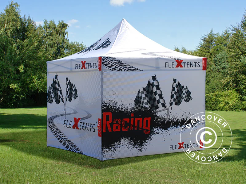 Quick-up telt FleXtents PRO med full digital trykk, 3x3m, inkl. 4 sider - Image 6