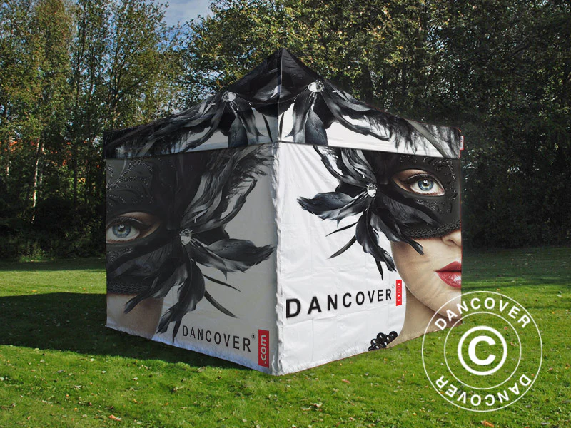 Quick-up telt FleXtents PRO med full digital trykk, 3x3m, inkl. 4 sider - Image 7
