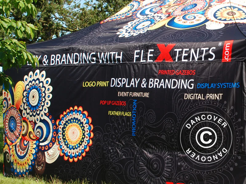 Quick-up telt FleXtents PRO med full digital trykk, 4x6m, inkl. 4 sider - Image 6