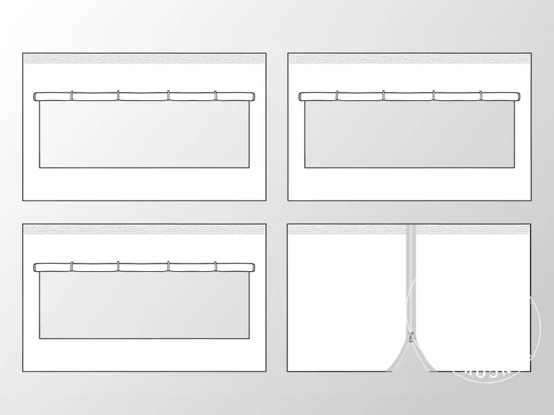 Quick-up telt FleXtents® PRO, Medisinsk- & nødtelt, 3x3m, rød/hvit, inkl. 4 sidevegger - Image 4