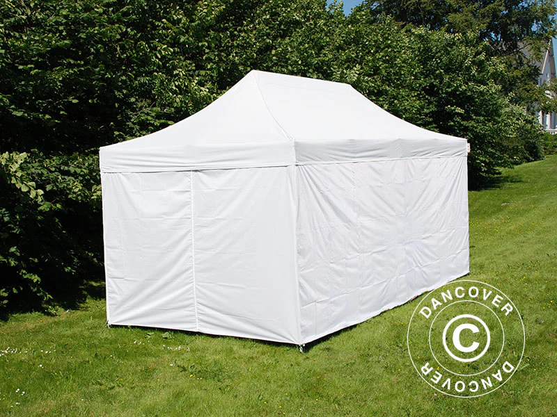Quick-up telt FleXtents® PRO, Medisinsk & nødtelt, 3x6m, hvit, inkl. 6 sidevegger - Image 3
