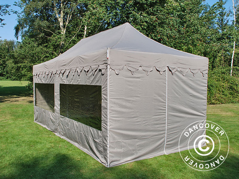 Quick-up telt FleXtents PRO "Morocco" 3x6m Latte, inkl. 6 sider - Image 11