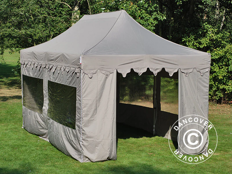 Quick-up telt FleXtents PRO "Morocco" 3x6m Latte, inkl. 6 sider - Image 13