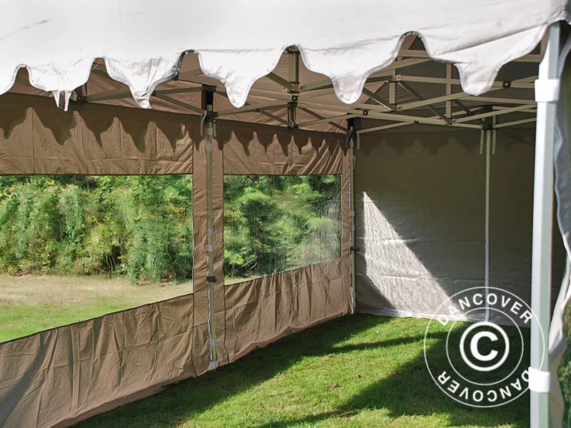 Quick-up telt FleXtents PRO "Morocco" 3x6m Latte, inkl. 6 sider - Image 17