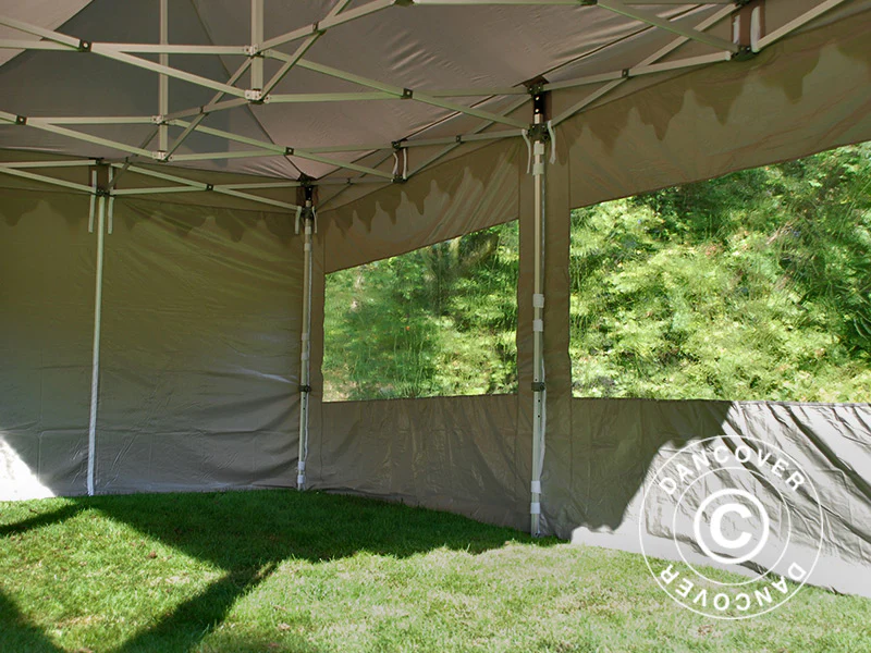 Quick-up telt FleXtents PRO "Morocco" 3x6m Latte, inkl. 6 sider - Image 19