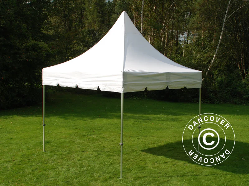 Quick-up telt FleXtents PRO Peak Pagoda 3x3m Hvit, inkl. 4 sider - Image 3