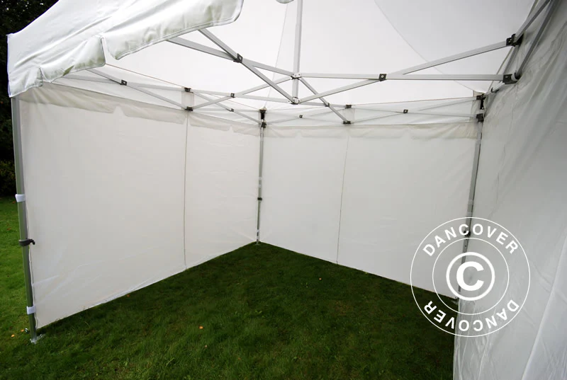 Quick-up telt FleXtents PRO Peak Pagoda 3x3m Hvit, inkl. 4 sider - Image 9