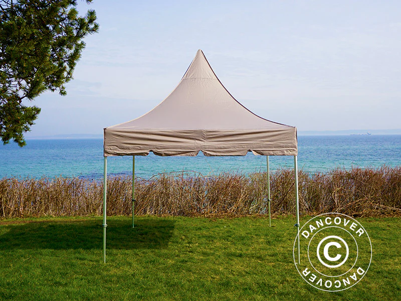 Quick-up telt FleXtents PRO Peak Pagoda 3x3m Latte - Image 10