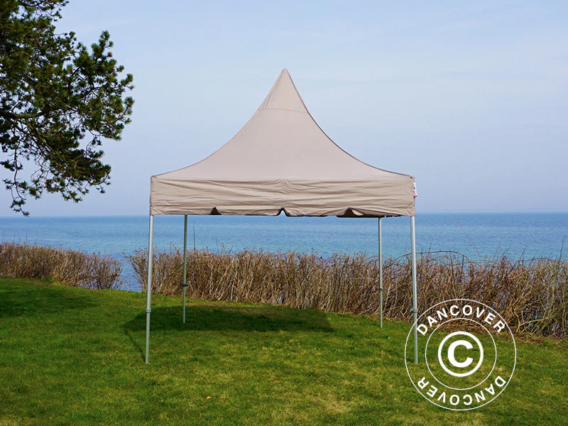 Quick-up telt FleXtents PRO Peak Pagoda 3x3m Latte - Image 12