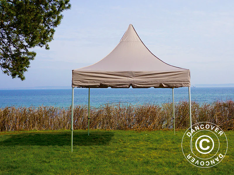Quick-up telt FleXtents PRO Peak Pagoda 3x3m Latte - Image 14