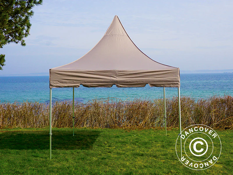 Quick-up telt FleXtents PRO Peak Pagoda 3x3m Latte - Image 6