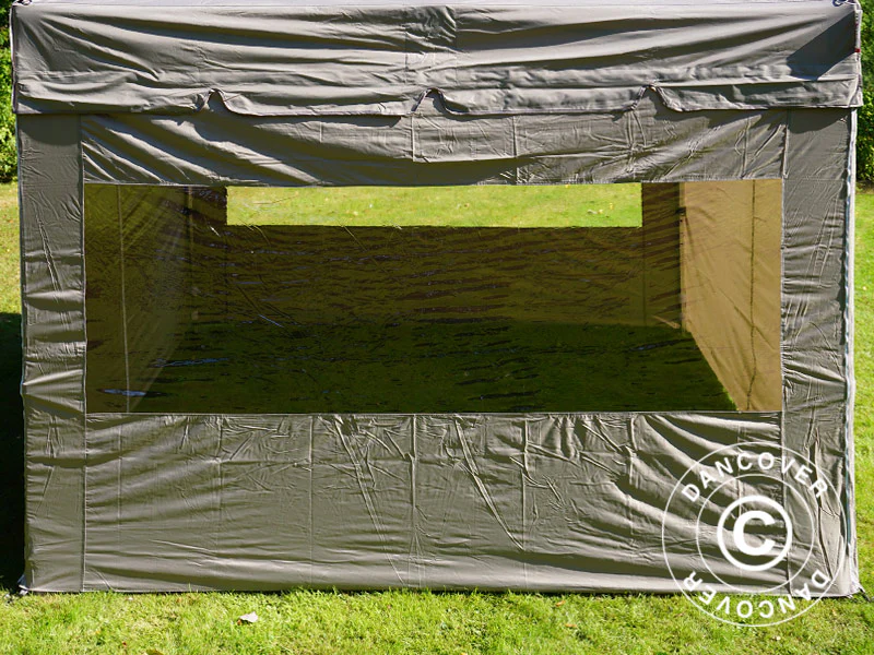 Quick-up telt FleXtents PRO Peak Pagoda 3x3m Latte, inkl. 4 sidevegger - Image 16