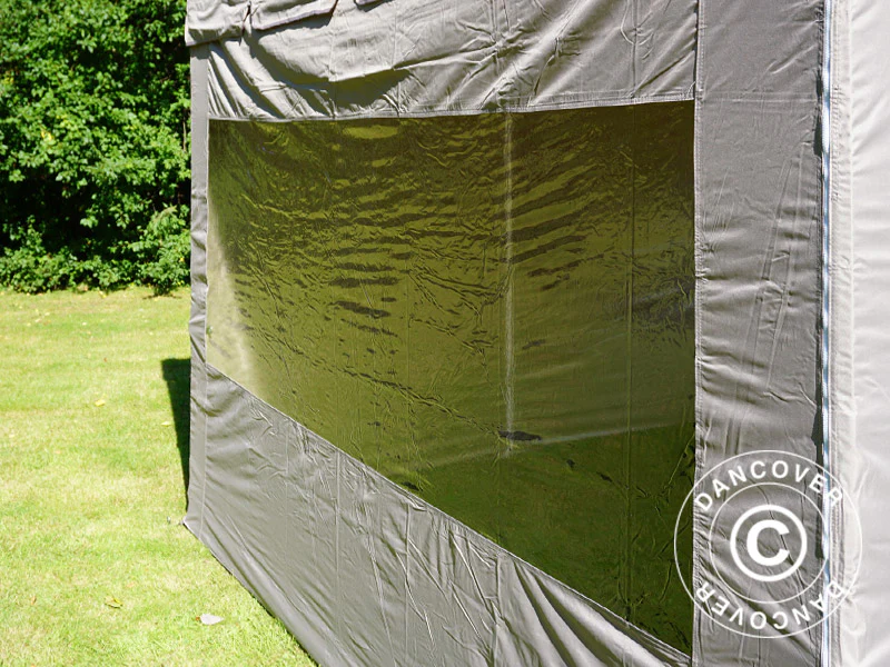 Quick-up telt FleXtents PRO Peak Pagoda 3x3m Latte, inkl. 4 sidevegger - Image 17