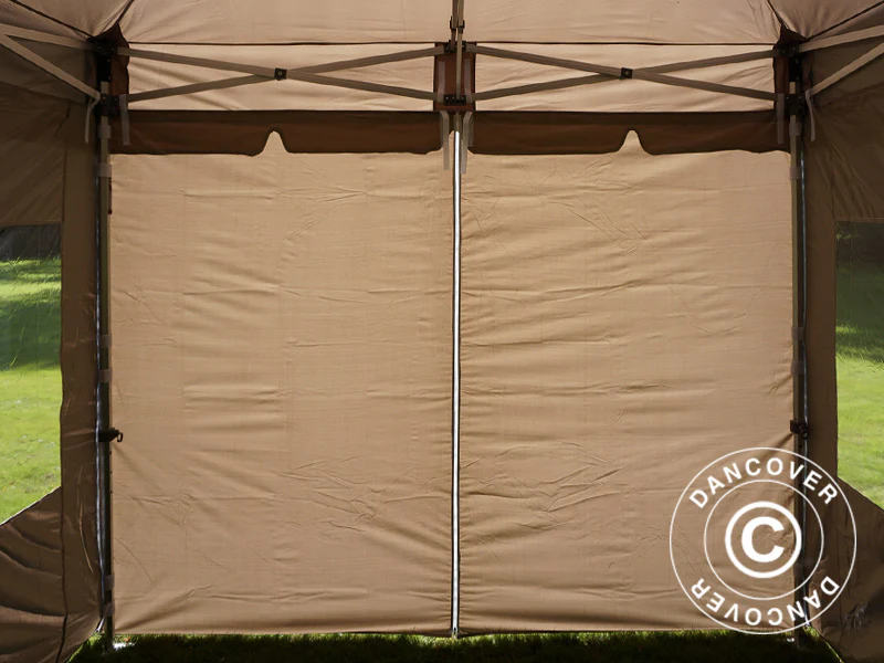 Quick-up telt FleXtents PRO Peak Pagoda 3x3m Latte, inkl. 4 sidevegger - Image 23