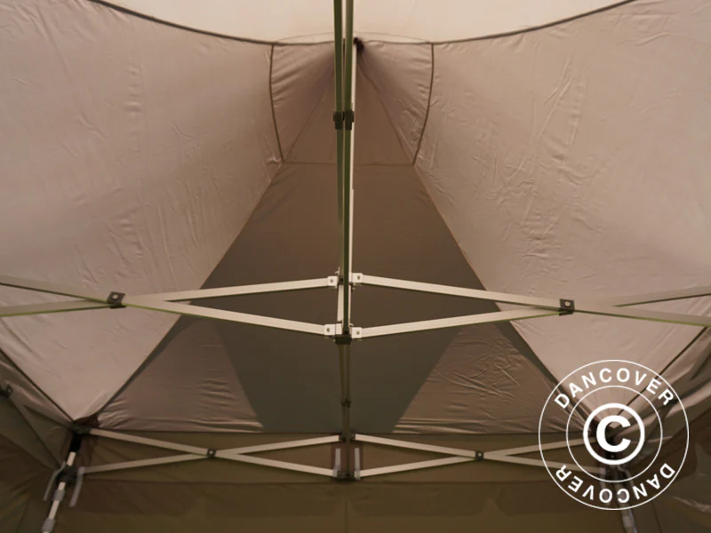 Quick-up telt FleXtents PRO Peak Pagoda 3x3m Latte, inkl. 4 sidevegger - Image 27