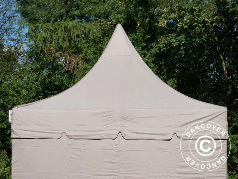 Quick-up telt FleXtents PRO Peak Pagoda 3x3m Latte, inkl. 4 sidevegger - Image 30
